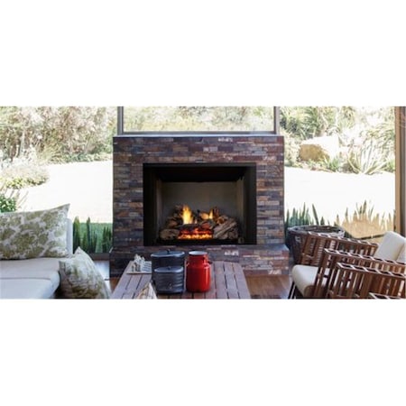 Terreno 24 x 30 in. Burncrete Hybrid Moxie Burner Log Set with Glow Getter - 8 Piece TE2559965